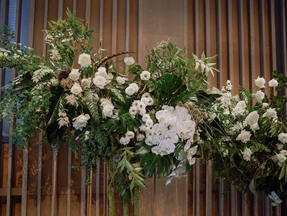 Cascading Floral Installation @ Andaz Hotel – Bucket Full Of Roses