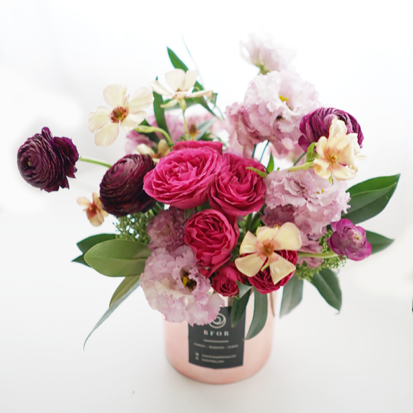 Ardor in Rose Gold Vase